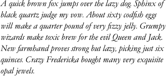 Garamond No. 4 Light Italic OT Std
