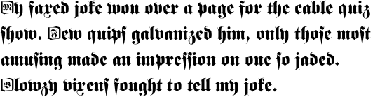 Fette Fraktur Initials OT Std