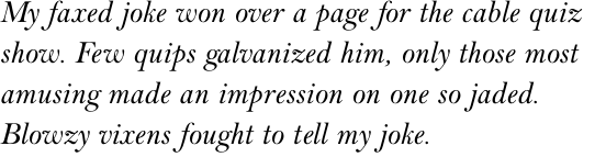 Bell Italic OT Std