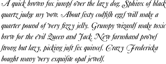 Caslon No. 540 Swash Alternative Italic OT Std