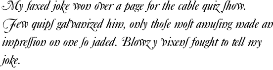 Caslon No. 540 Swash Alternative Italic OT Std