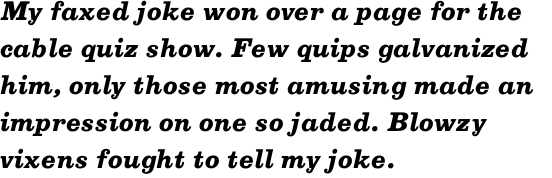 URW Egizio Bold Italic OT Std