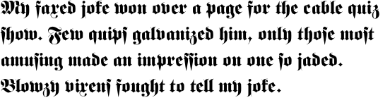 Fette Fraktur Regular OT Std