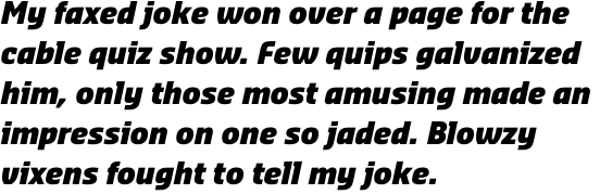 Sansa Condensed Black Italic OTF Pro