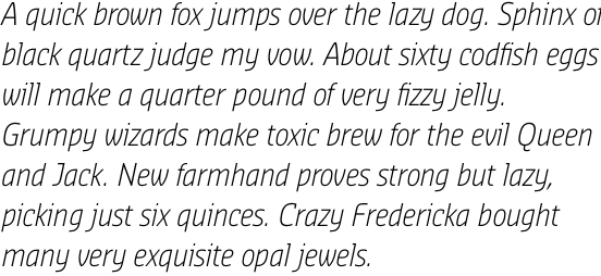 Sansa Condensed Light Italic OTF Pro