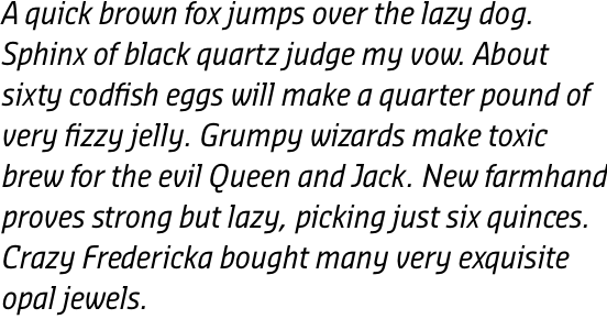 Sansa Condensed Normal Italic OTF Pro