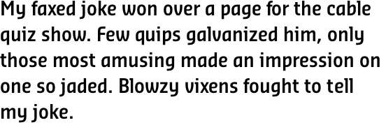 Sansa Condensed Semi Bold OTF Pro