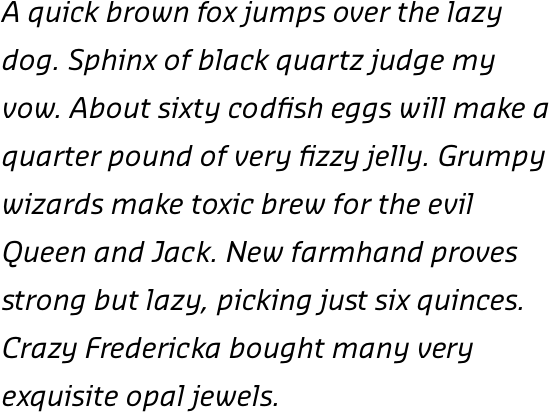 Sansa Normal Italic OTF Pro