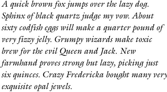 ITC Galliard Italic