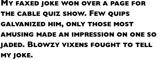 Gill Sans Heavy SC