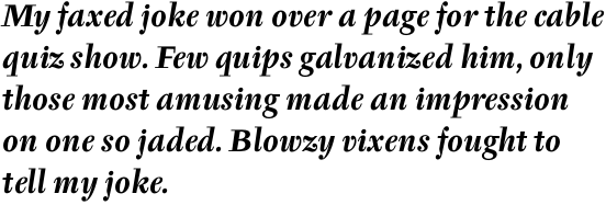 ITC Tyfa Pro Bold Italic
