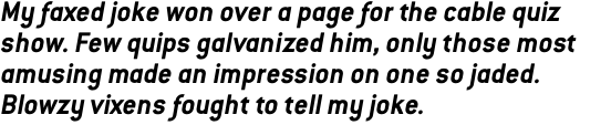ITC Conduit Std Bold Italic