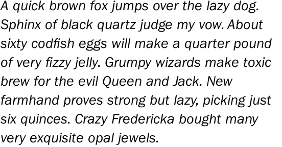 ITC Franklin Gothic Std Book Italic
