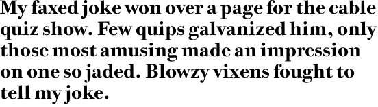 ITC Bodoni Twelve Std Bold