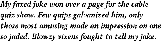 ITC Oldbook Std Bold Italic
