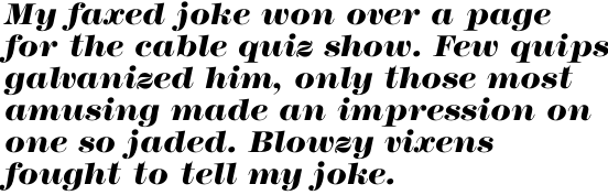 ITC Modern No. 216 Std Heavy Italic