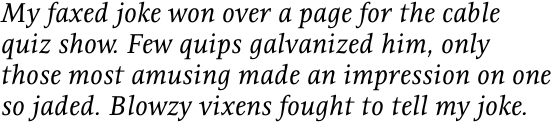 ITC Resavska Std Medium Italic