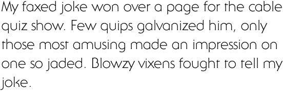 ITC Serif Gothic Std Light