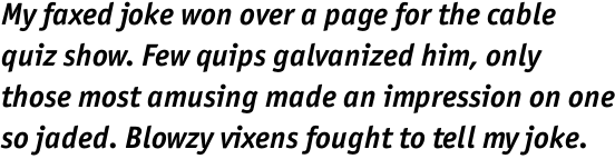 ITC Officina Sans Pro Bold Italic