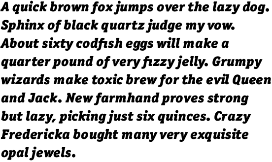 ITC Officina Serif Pro Black Italic