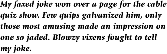ITC Giovanni Std Black Italic