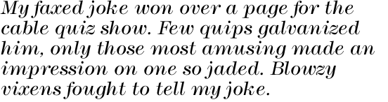 ITC Modern No. 216 Std Light Italic