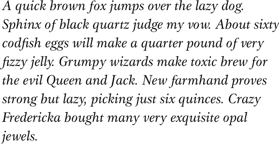 ITC Gamma Std Book Italic