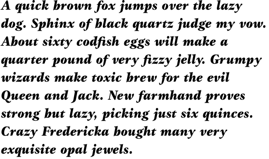 ITC Gamma Std Black Italic