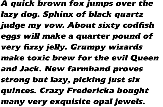 Icone Com 86 Extra Black Italic