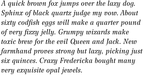 Wilke Std 56 Italic