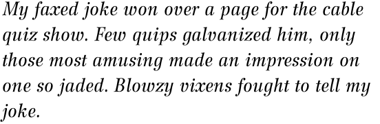 Wilke Std 56 Italic