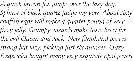 ITC Tempus Sans Std Italic