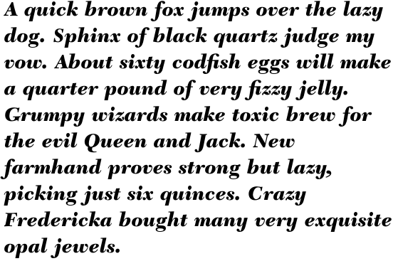 New Caledonia Std Black Italic
