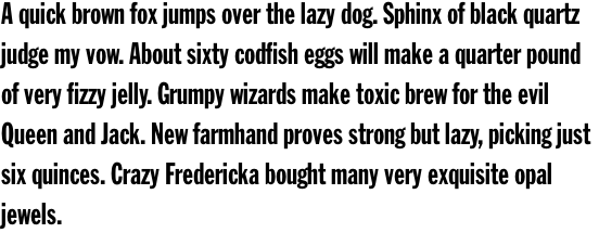 Franklin Gothic Std Extra Condensed