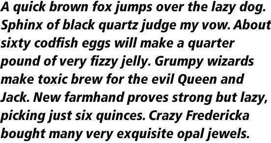 Frutiger Pro 78 Condensed Black Italic
