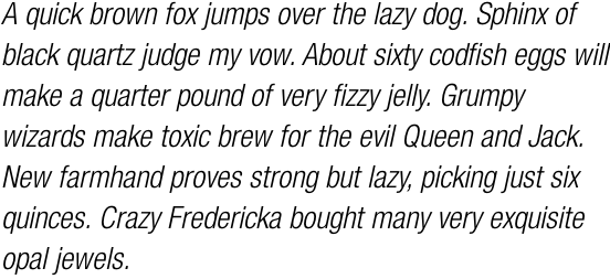 Neue Helvetica Std 47 Condensed Light Oblique