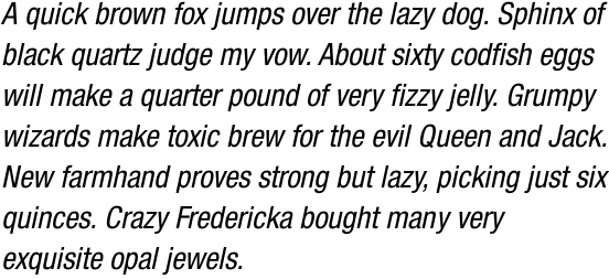 Neue Helvetica Std 57 Condensed Oblique