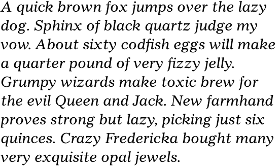 Gazette Std Italic