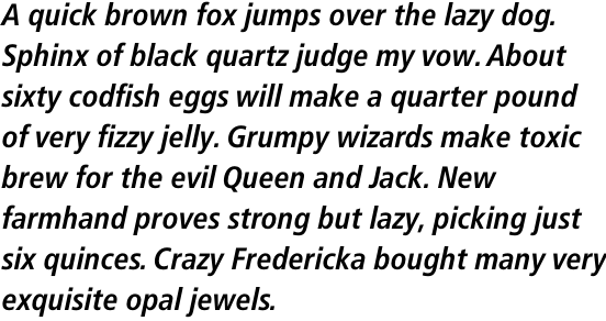 Frutiger Pro 68 Condensed Bold Italic