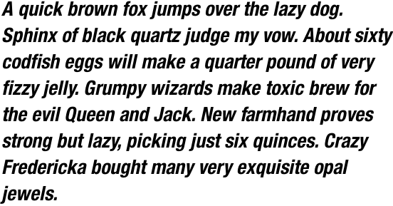Neue Helvetica Std 77 Condensed Bold Oblique