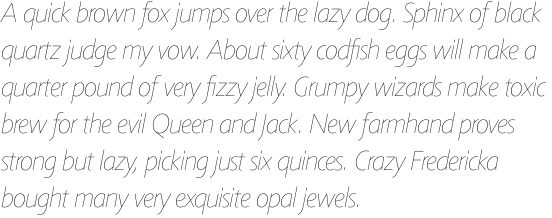 Agilita Com Ultra Thin Italic