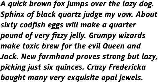 Generis Sans Com Heavy Italic