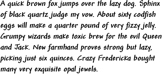 Andy Std Bold Italic