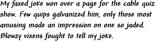 Andy Std Bold Italic