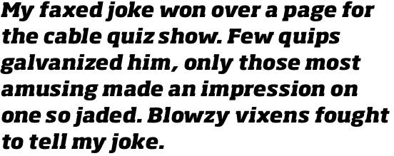 Soho Pro Extra Bold Italic