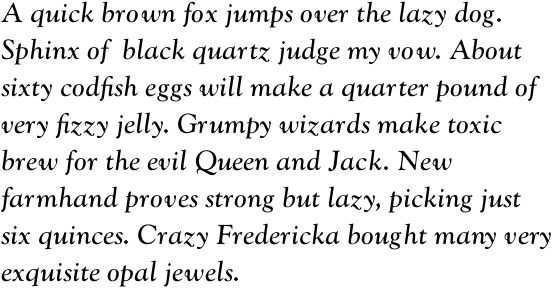 Goudy Catalogue Pro Italic