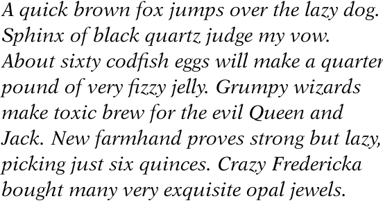 New Aster Std Italic