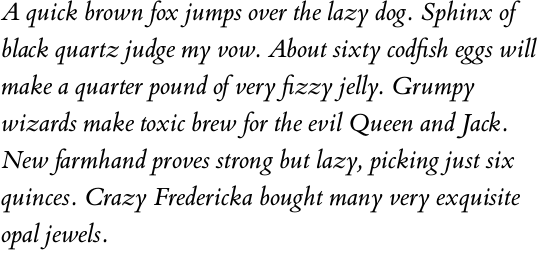 Bembo Book Pro Italic