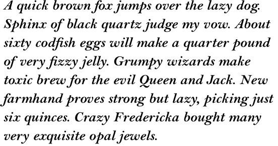 Bell Std Bold Italic