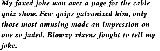 Bembo Std Extra Bold Italic